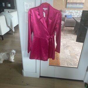 Louna satin pink romper nwt size 4